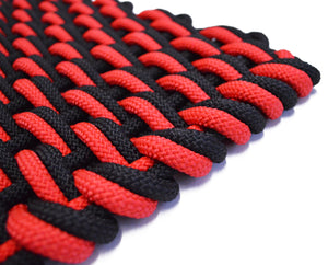 Red and Black Double Weave