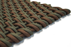 Olive Drab and Brown Double Weave